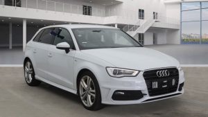 Used 2015 WHITE AUDI A3 Hatchback S LINE TDI S-A (reg. 2015-03-03) for sale in Altrincham