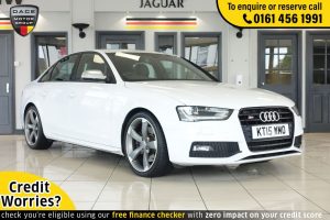 Used 2015 WHITE AUDI S4 Saloon 3.0 S4 QUATTRO 4d 328 BHP (reg. 2015-07-01) for sale in Wilmslow
