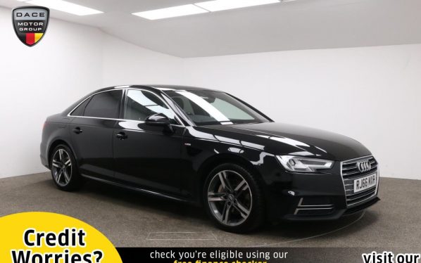 Used 2016 BLACK AUDI A4 Saloon 2.0 TDI S LINE 4d 188 BHP (reg. 2016-11-08) for sale in Manchester