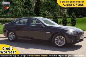 Used 2016 BLACK BMW 5 SERIES Saloon 2.0 520D SE 4d AUTO 188 BHP (reg. 2016-07-22) for sale in Stockport