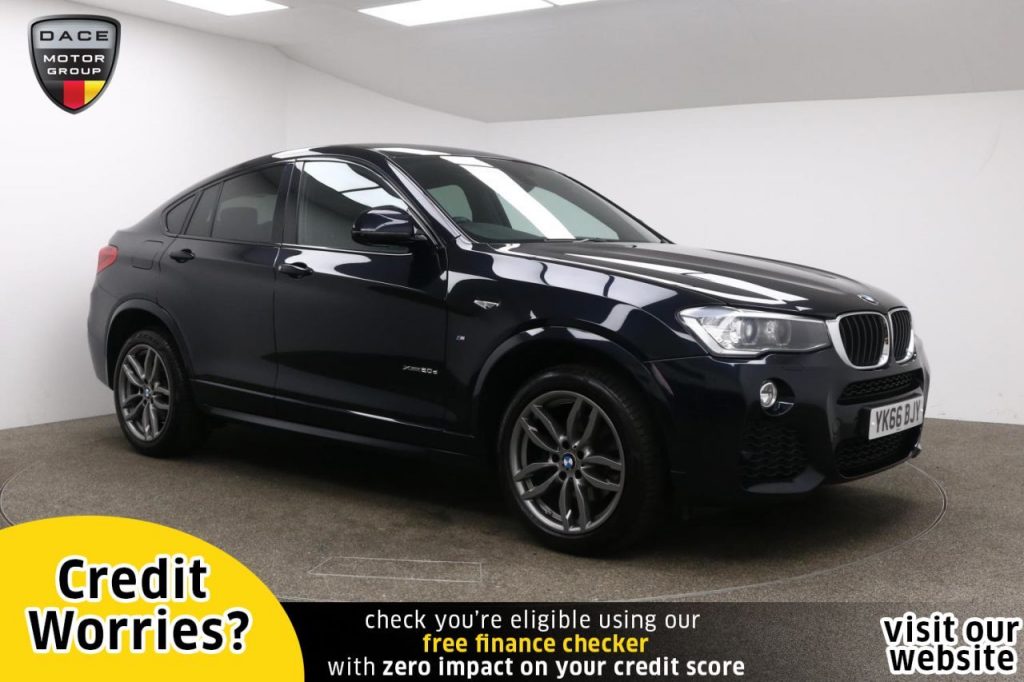 Used 2016 BLACK BMW X4 Coupe 2.0 XDRIVE20D M SPORT 4d AUTO 188 BHP (reg. 2016-10-31) for sale in Manchester