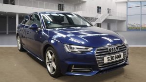 Used 2016 BLUE AUDI A4 Saloon 2.0 TDI S LINE 4DR AUTO 148 BHP (reg. 2016-12-02) for sale in Altrincham