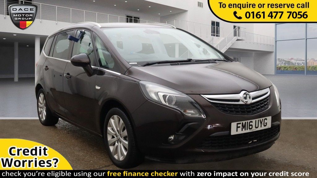 Used 2016 BROWN VAUXHALL ZAFIRA TOURER MPV 1.4 TECH LINE 5d AUTO 138 BHP (reg. 2016-06-21) for sale in Stockport