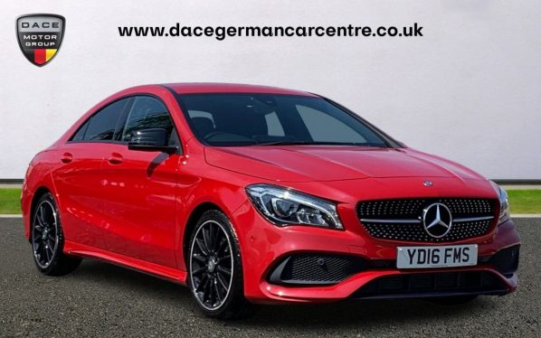 Used 2016 RED MERCEDES-BENZ CLA Coupe 2.1 CLA 220 D 4MATIC AMG LINE 4DR 174 BHP (reg. 2016-08-18) for sale in Altrincham