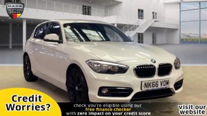 Used 2016 WHITE BMW 1 SERIES Hatchback 2.0 118D SPORT 5d 147 BHP (reg. 2016-09-23) for sale in Manchester