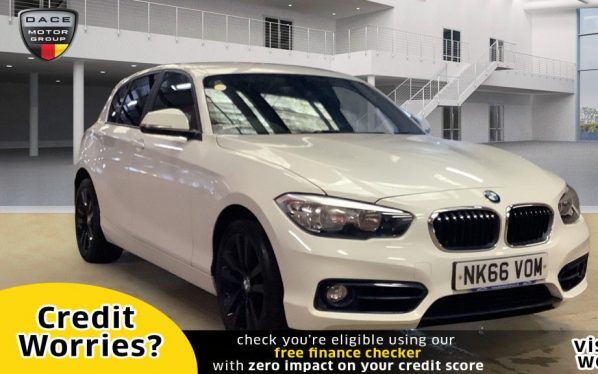 Used 2016 WHITE BMW 1 SERIES Hatchback 2.0 118D SPORT 5d 147 BHP (reg. 2016-09-23) for sale in Manchester