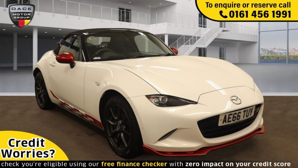 Used 2016 WHITE MAZDA MX-5 Convertible 1.5 ICON 2d 130 BHP (reg. 2016-09-20) for sale in Wilmslow