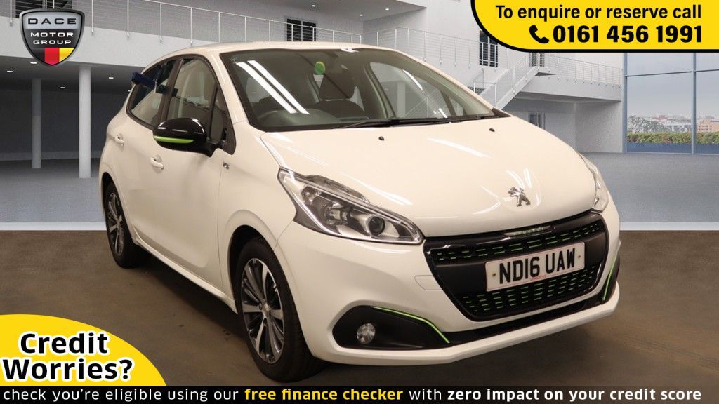 Used 2016 WHITE PEUGEOT 208 Hatchback 1.2 PURETECH XS LIME 5d 82 BHP (reg. 2016-06-20) for sale in Wilmslow