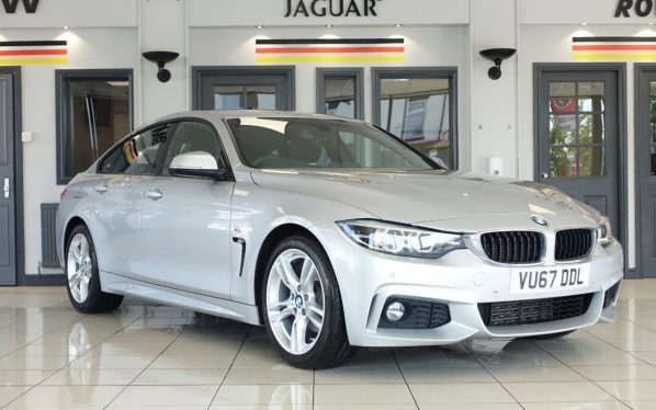 Used 2017 SILVER BMW 4 SERIES Coupe 2.0 420D M SPORT GRAN COUPE 4d AUTO 188 BHP (reg. 2017-09-12) for sale in Wilmslow