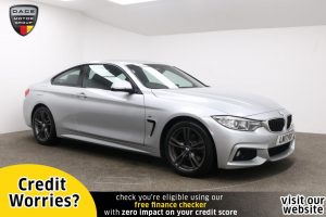 Used 2017 SILVER BMW 4 SERIES Coupe 3.0 430D M SPORT 2d AUTO 255 BHP (reg. 2017-03-14) for sale in Manchester