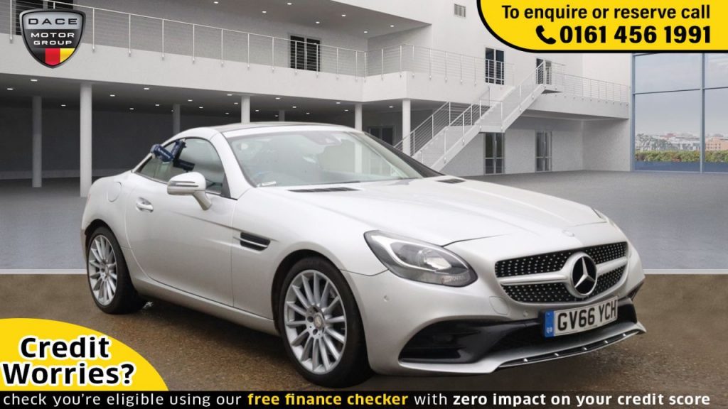 Used 2017 SILVER MERCEDES-BENZ SLC Convertible 2.0 SLC 200 AMG LINE 2d AUTO 181 BHP (reg. 2017-01-20) for sale in Wilmslow
