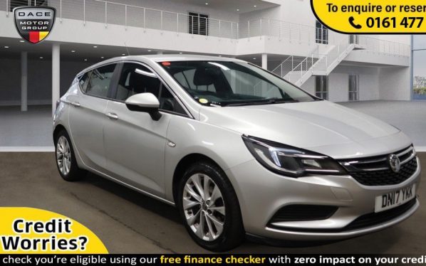 Used 2017 SILVER VAUXHALL ASTRA Hatchback 1.4 DESIGN 5d 99 BHP (reg. 2017-06-13) for sale in Stockport