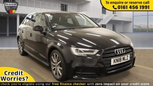 Used 2018 BLACK AUDI A3 Hatchback 1.5 TFSI BLACK EDITION 5d AUTO 148 BHP (reg. 2018-03-23) for sale in Wilmslow