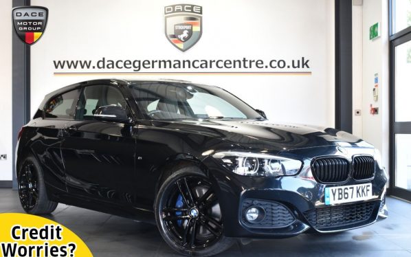 Used 2018 BLACK BMW 1 SERIES Hatchback 2.0 118D M SPORT SHADOW EDITION 3DR AUTO 147 BHP (reg. 2018-02-16) for sale in Altrincham