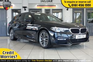 Used 2018 BLACK BMW 5 SERIES Estate 2.0 520D M SPORT TOURING 5d AUTO 188 BHP (reg. 2018-05-31) for sale in Wilmslow