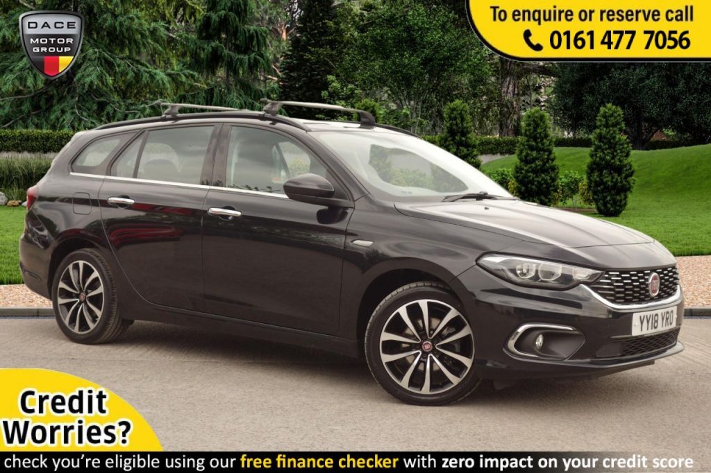 Used 2018 BLACK FIAT TIPO Estate 1.6 MULTIJET LOUNGE 5d 118 BHP (reg. 2018-06-30) for sale in Stockport