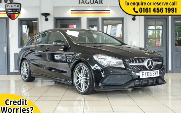 Used 2018 BLACK MERCEDES-BENZ CLA Estate 1.6 CLA 200 AMG LINE EDITION 5d AUTO 154 BHP (reg. 2018-11-30) for sale in Wilmslow