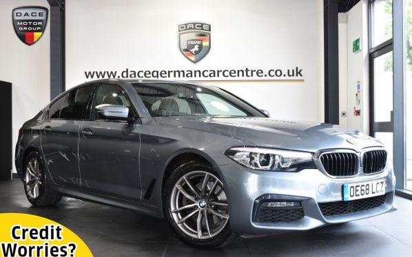 Used 2018 BLUE BMW 5 SERIES Saloon 2.0 520D M SPORT 4DR AUTO 188 BHP (reg. 2018-12-31) for sale in Altrincham