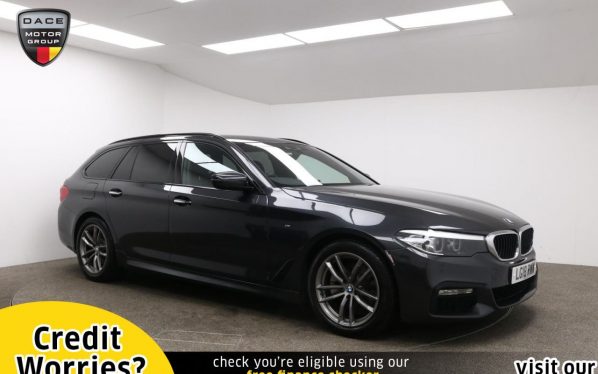 Used 2018 GREY BMW 5 SERIES Estate 2.0 520D M SPORT TOURING 5d AUTO 188 BHP (reg. 2018-03-29) for sale in Manchester