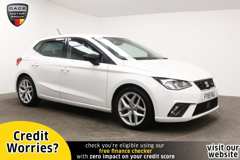 Used 2018 WHITE SEAT IBIZA Hatchback 1.0 TSI FR 5d 114 BHP (reg. 2018-03-30) for sale in Manchester