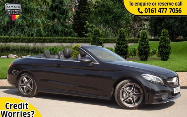 Used 2019 BLACK MERCEDES-BENZ C-CLASS Convertible 2.0 C 220 D AMG LINE 2d AUTO 192 BHP (reg. 2019-05-31) for sale in Stockport