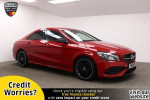 Used 2019 RED MERCEDES-BENZ CLA Saloon 1.6 CLA 200 AMG LINE NIGHT EDITION 4d 154 BHP (reg. 2019-03-29) for sale in Manchester