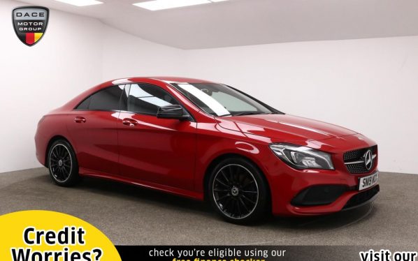 Used 2019 RED MERCEDES-BENZ CLA Saloon 1.6 CLA 200 AMG LINE NIGHT EDITION 4d 154 BHP (reg. 2019-03-29) for sale in Manchester