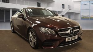 Used 2019 RED MERCEDES-BENZ E-CLASS Coupe 2.0 E 220 D AMG LINE 2DR AUTO 192 BHP (reg. 2019-03-15) for sale in Altrincham