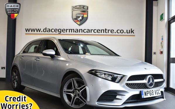 Used 2019 SILVER MERCEDES-BENZ A-CLASS Hatchback 1.3 A 200 AMG LINE PREMIUM 5DR AUTO 161 BHP (reg. 2019-01-23) for sale in Altrincham
