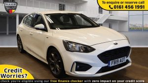 Used 2019 WHITE FORD FOCUS Hatchback 1.0 ST-LINE 5d 124 BHP (reg. 2019-08-05) for sale in Wilmslow