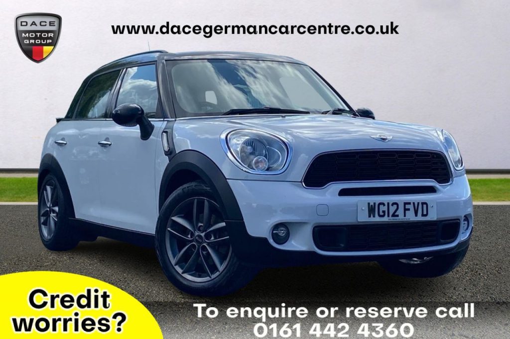 Used 2012 WHITE MINI COUNTRYMAN Hatchback 2.0 COOPER SD 5DR 141 BHP (reg. 2012-06-20) for sale in Altrincham