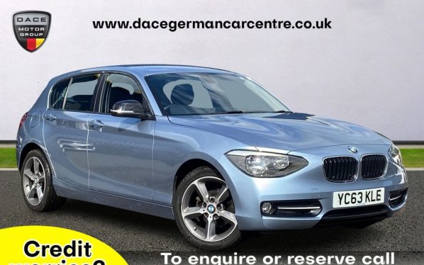 Used 2013 BLUE BMW 1 SERIES Hatchback 1.6 116I SPORT 5DR 135 BHP (reg. 2013-09-30) for sale in Altrincham