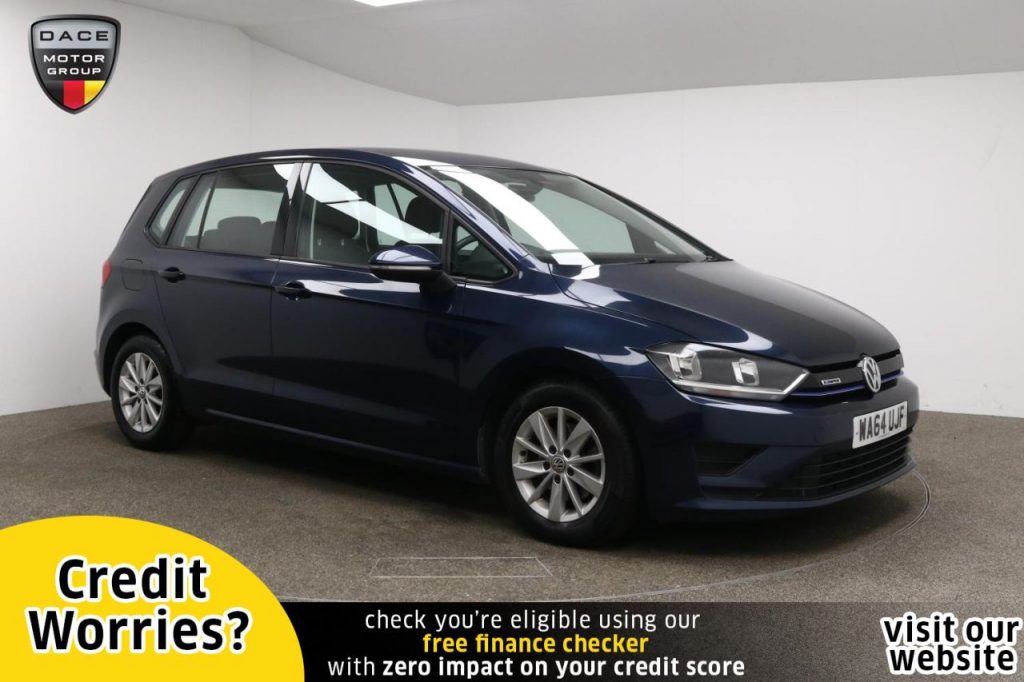 Used 2014 BLUE VOLKSWAGEN GOLF SV MPV 1.6 BLUEMOTION TDI 5d 108 BHP (reg. 2014-10-29) for sale in Manchester