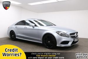 Used 2014 SILVER MERCEDES-BENZ CLS CLASS Coupe 3.5 CLS400 AMG LINE 4d AUTO 329 BHP (reg. 2014-10-22) for sale in Manchester