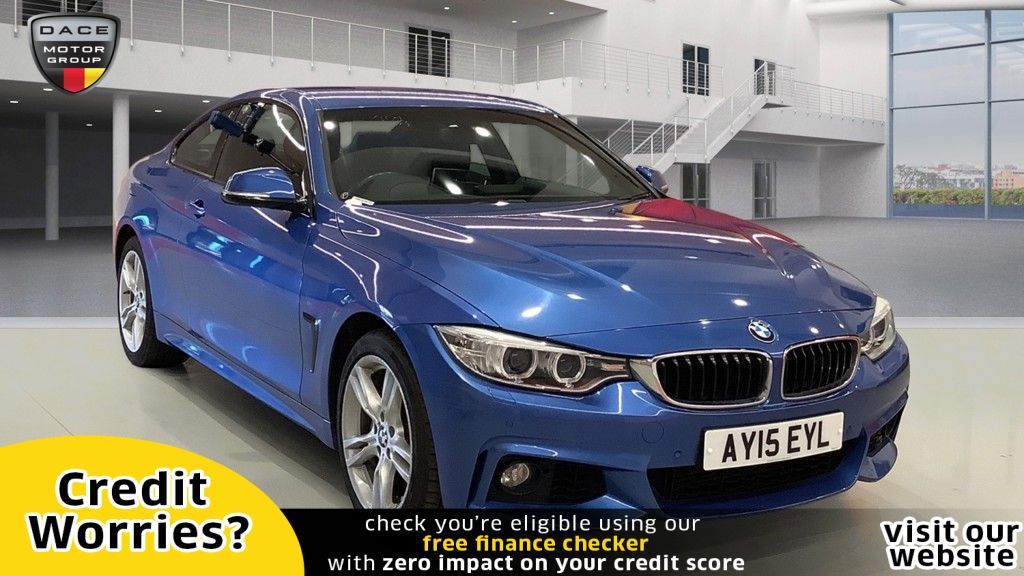 Used 2015 BLUE BMW 4 SERIES Coupe 3.0 435D XDRIVE M SPORT 2d AUTO 309 BHP (reg. 2015-06-05) for sale in Manchester