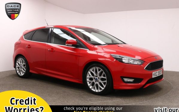 Used 2015 RED FORD FOCUS Hatchback 1.0 ZETEC S 5d 124 BHP (reg. 2015-03-27) for sale in Manchester