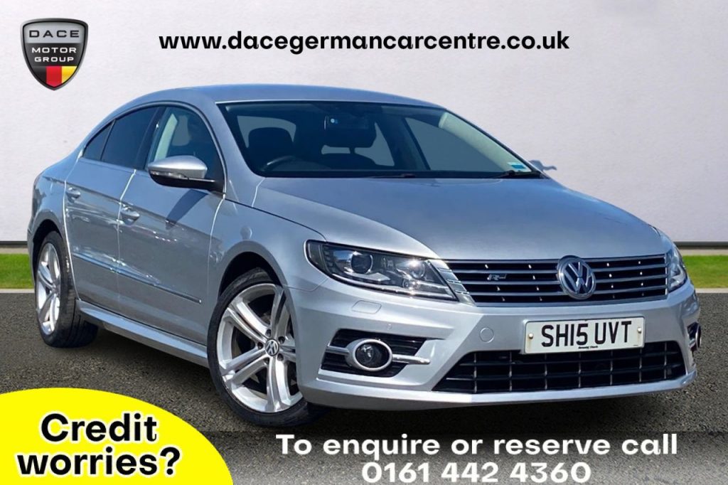Used 2015 SILVER VOLKSWAGEN CC Coupe 2.0 R LINE TDI BLUEMOTION TECHNOLOGY 4DR 175 BHP (reg. 2015-05-21) for sale in Altrincham