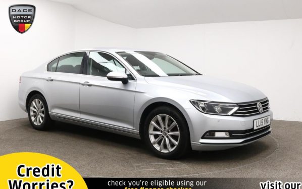 Used 2015 SILVER VOLKSWAGEN PASSAT Saloon 1.6 SE TDI BLUEMOTION TECHNOLOGY 4d 119 BHP (reg. 2015-06-12) for sale in Manchester