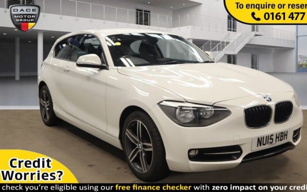 Used 2015 WHITE BMW 1 SERIES Hatchback 1.6 116I SPORT 3d 135 BHP (reg. 2015-03-27) for sale in Stockport