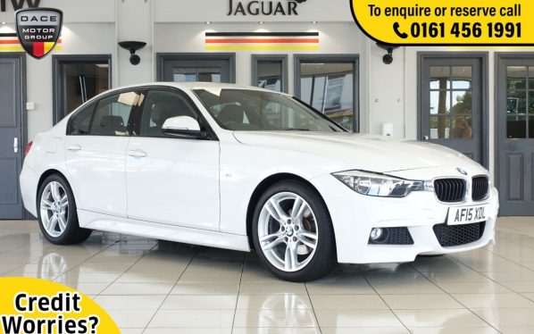 Used 2015 WHITE BMW 3 SERIES Saloon 2.0 320D M SPORT 4d 181 BHP (reg. 2015-04-16) for sale in Wilmslow