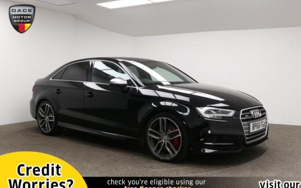 Used 2016 BLACK AUDI S3 Saloon 2.0 S3 QUATTRO 4d AUTO 306 BHP (reg. 2016-11-30) for sale in Manchester