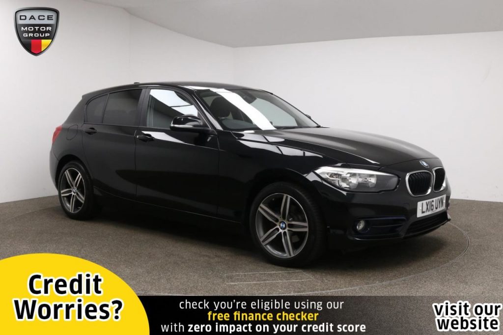Used 2016 BLACK BMW 1 SERIES Hatchback 1.5 116D SPORT 5d AUTO 114 BHP (reg. 2016-03-14) for sale in Manchester