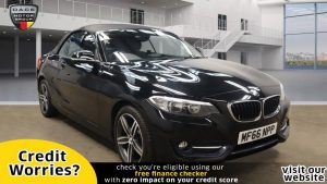 Used 2016 BLACK BMW 2 SERIES Convertible 2.0 218D SPORT 2d 148 BHP (reg. 2016-09-01) for sale in Manchester