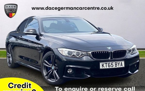 Used 2016 BLACK BMW 4 SERIES Convertible 3.0 435I M SPORT 2DR AUTO 302 BHP (reg. 2016-01-29) for sale in Altrincham