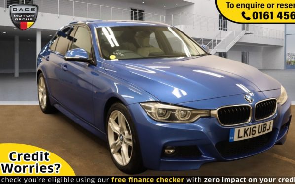 Used 2016 BLUE BMW 3 SERIES Saloon 2.0 320D M SPORT 4d AUTO 188 BHP (reg. 2016-03-14) for sale in Wilmslow