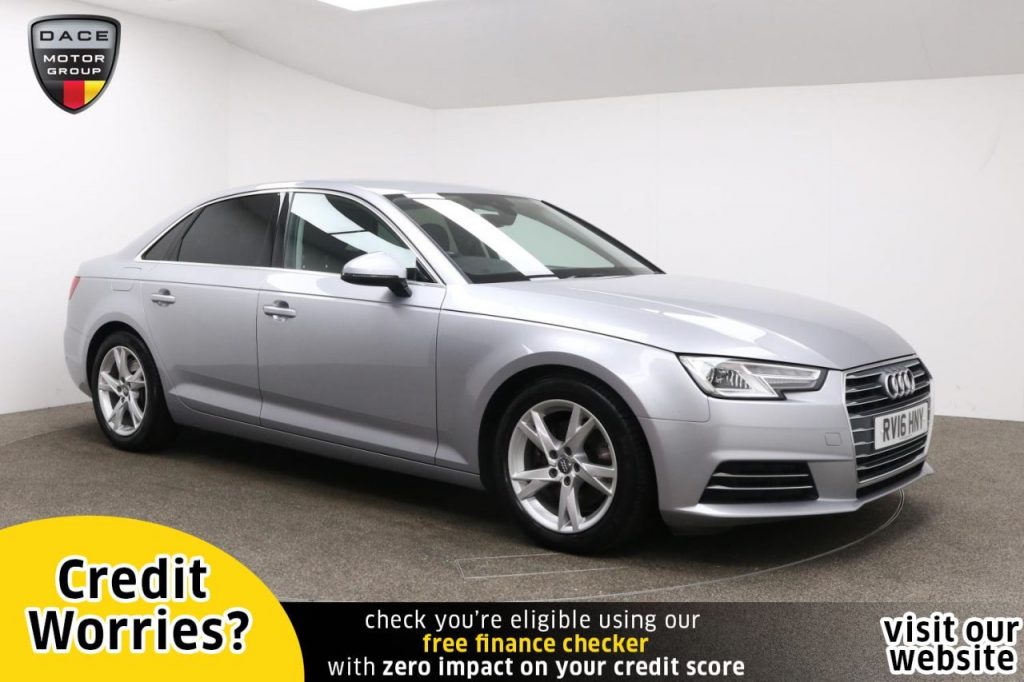 Used 2016 SILVER AUDI A4 Saloon 2.0 TDI ULTRA SPORT 4d AUTO 148 BHP (reg. 2016-03-18) for sale in Manchester