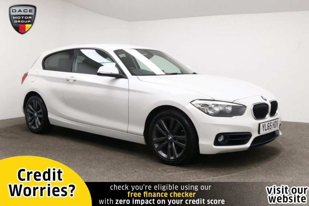 Used 2016 WHITE BMW 1 SERIES Hatchback 1.6 120I SPORT 3d AUTO 167 BHP (reg. 2016-01-29) for sale in Manchester