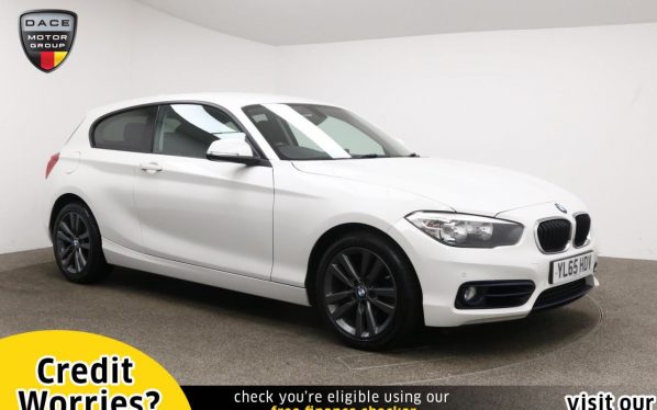 Used 2016 WHITE BMW 1 SERIES Hatchback 1.6 120I SPORT 3d AUTO 167 BHP (reg. 2016-01-29) for sale in Manchester