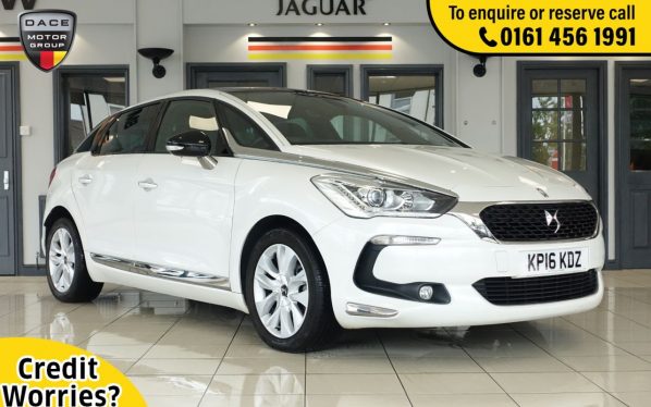 Used 2016 WHITE DS DS 5 Hatchback 1.6 BLUEHDI ELEGANCE S/S 5d 118 BHP (reg. 2016-03-31) for sale in Wilmslow