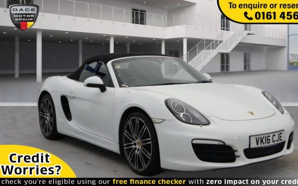 Used 2016 WHITE PORSCHE BOXSTER Convertible 2.7 24V PDK 2d AUTO 265 BHP (reg. 2016-03-23) for sale in Wilmslow